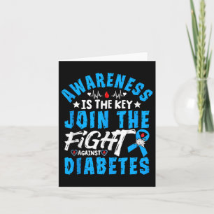 Awareness Is The Key Join The Fight Against Diabet Card