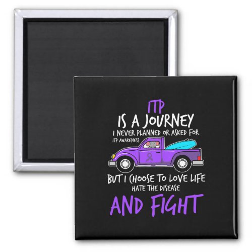 Awareness Journey Ribbon Immune Thrombocytopenia G Magnet