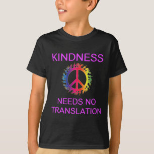 Awareness Kindness Needs No Translation Asl  T-Shirt