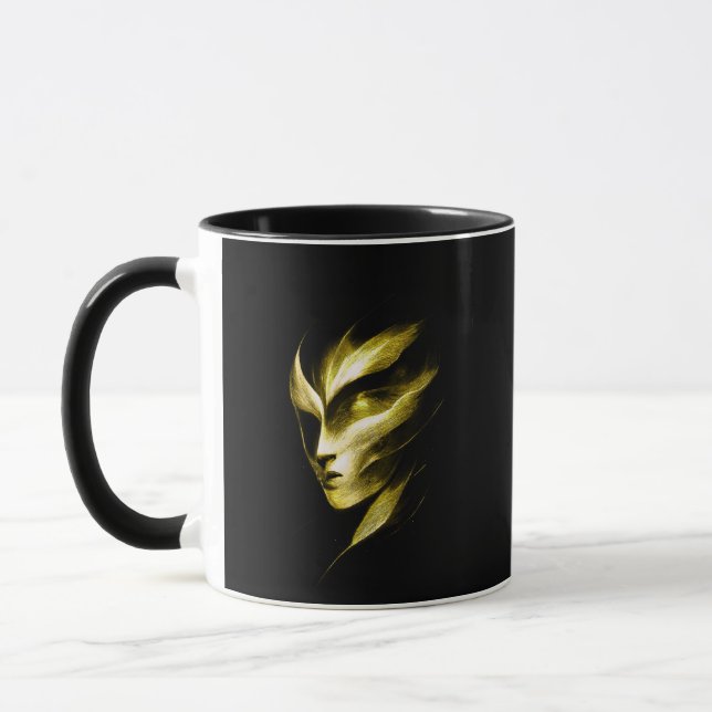Awareness Layers – Abstract Cosmic Energy Mug (Left)