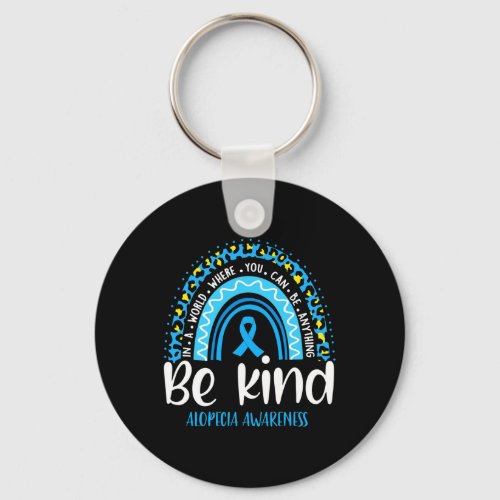 Awareness Leopard Rainbow Choose Kindness  Keychain