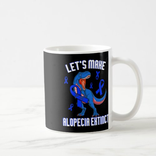 Awareness Lets Make Alopecia Extinct Blue Ribbon  Coffee Mug