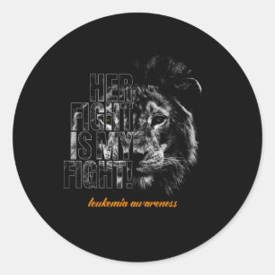 Awareness Leukemia Awareness Month Warrior Classic Round Sticker