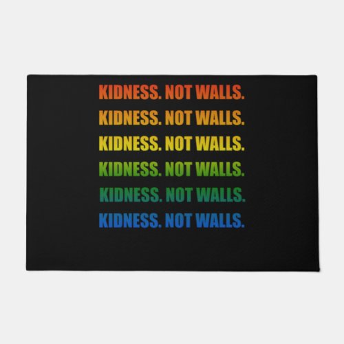 Awareness LGBT rainbow flag Doormat
