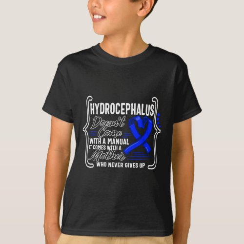 Awareness Manual Blue Ribbon Neurosurgery Figh  T_Shirt