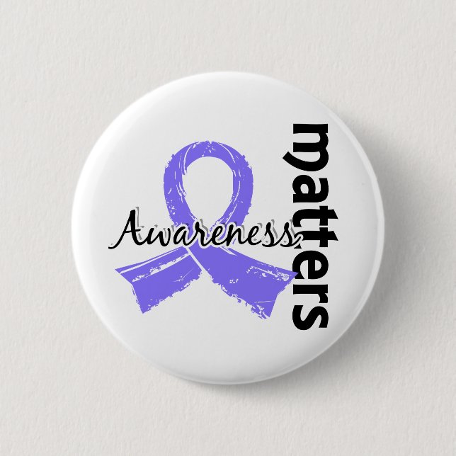 Awareness Matters 7 Esophageal Cancer Pinback Button (Front)