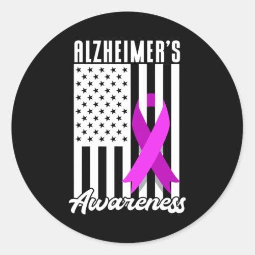 Awareness Memories Heimers Awareness  Classic Round Sticker