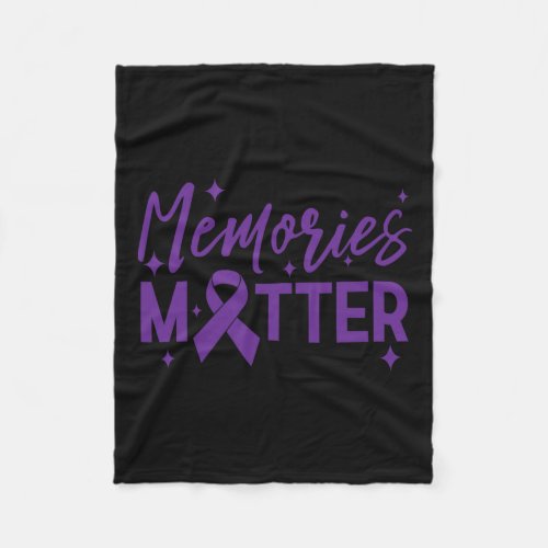 Awareness Memories Problem Tee End Heimer  Fleece Blanket