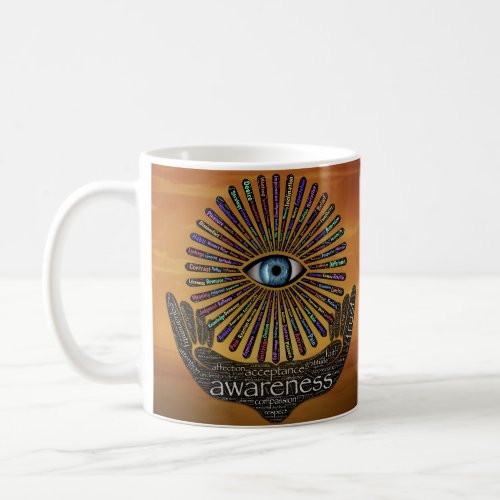 Awareness Minds Eye Inspirational Word Art   Coffee Mug