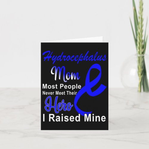 Awareness Mom Blue Ribbon Mother Support  Card