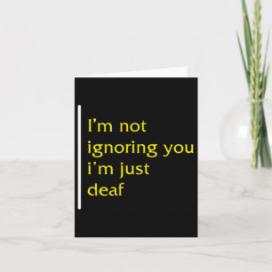 Awareness Month Asl Language Support Not Ignoring  Card