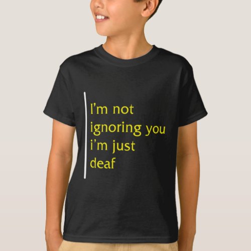 Awareness Month Asl Language Support Not Ignoring  T_Shirt