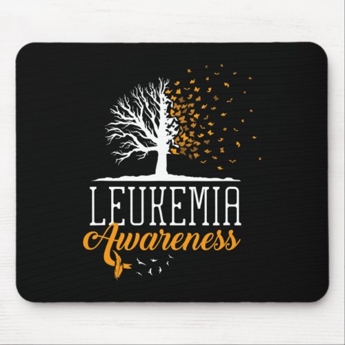 Awareness Month Butterfly Tree Blood Cancer  Mouse Pad