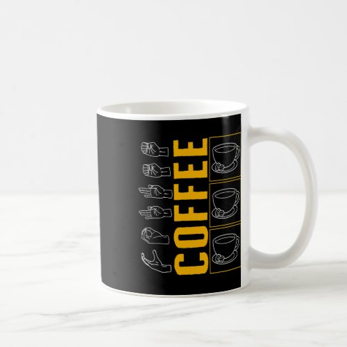 Awareness Month Coffee Asl Lover Trendy Love Deaf  Coffee Mug