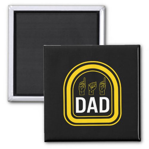 Awareness Month Dad Asl Fathers Day Gift Trendy D Magnet