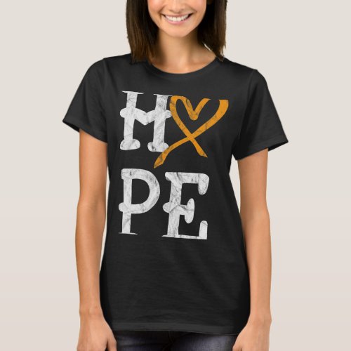 Awareness Month Hope Vintage Blood Cancer 1  T_Shirt