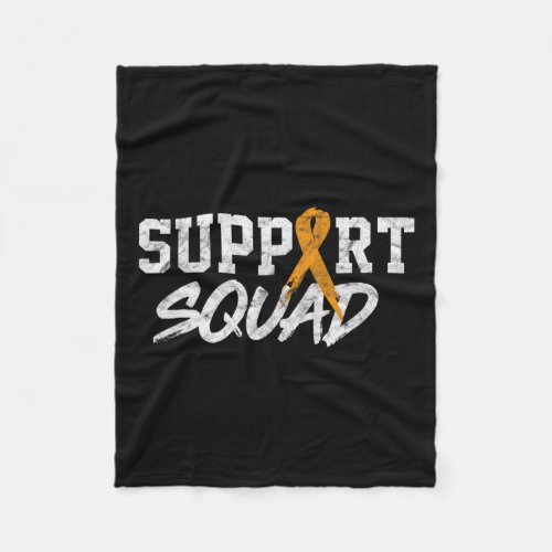 Awareness Month Support Squad Blood Cancer  Fleece Blanket