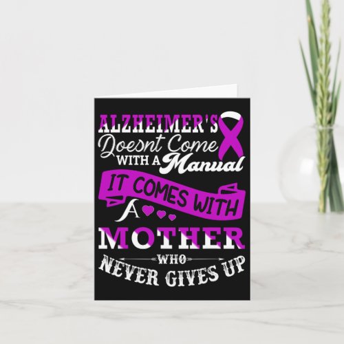 Awareness Mother Support Heimer Warrior Mom  Card