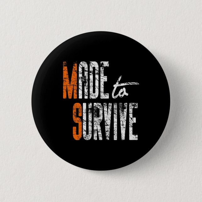 Awareness - Multiple Sclerosis Warrior  Button (Front)
