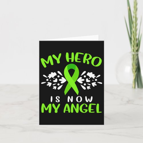 Awareness My Hero Is Now My Angel Butterfly  Card