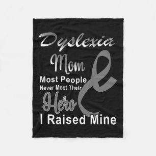 Awareness October Silver Ribbon Mom Support  Fleece Blanket