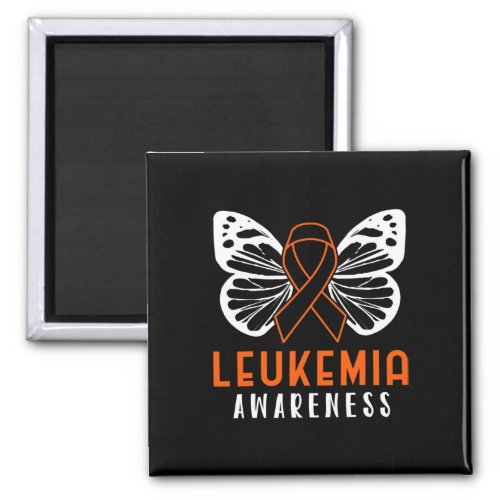 Awareness Orange Ribbon Blood Cancer 2  Magnet