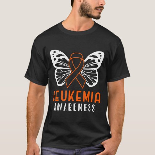 Awareness Orange Ribbon Blood Cancer 2  T_Shirt