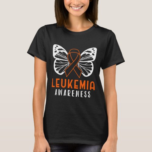 Awareness Orange Ribbon Blood Cancer 2  T_Shirt