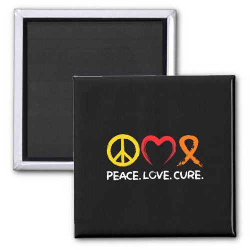 Awareness Peace Love Cure  Magnet