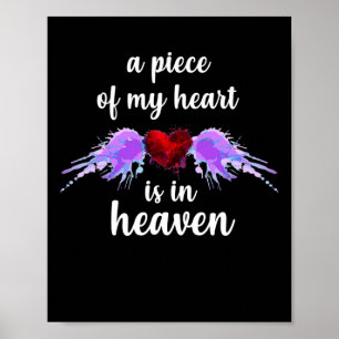 Awareness Piece Of My Heart In Heaven Poster
