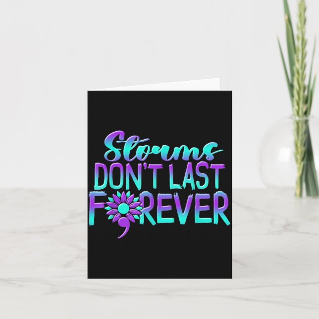 Awareness Prevention Support Survivor Month Design Card (Front)