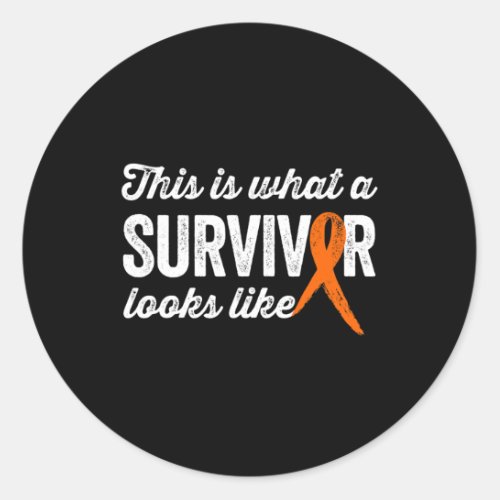 Awareness Products Blood Cancer Survivor  Classic Round Sticker