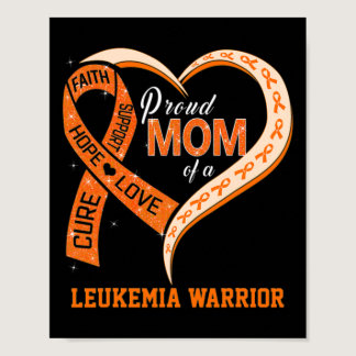 Awareness Proud Mom Of A Leukemia Warrior 1  Poster