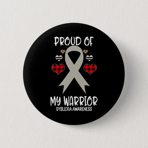 Awareness Proud Of My Warrior  Button