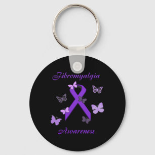 Awareness Purple Invisible Illness  Keychain