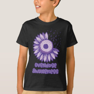 Awareness Purple Ribbon Opioid  T-Shirt