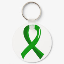 Awareness Ribbon 3 Traumatic Brain Injury TBI Keychain