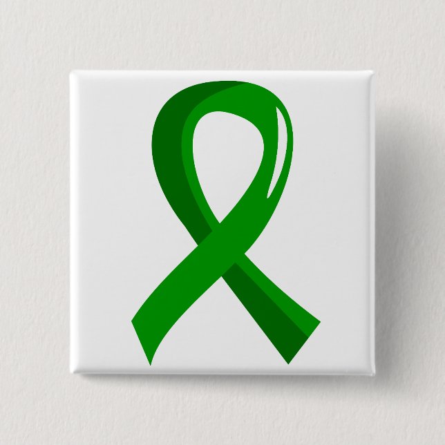 Awareness Ribbon 3 Traumatic Brain Injury TBI Pinback Button (Front)
