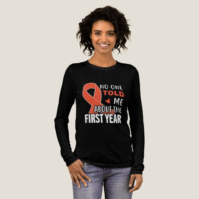 Awareness Ribbon Art Tri-Blend Shirt (Full Front)