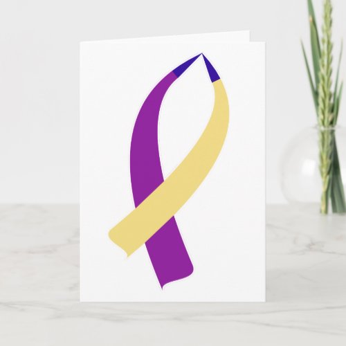 Awareness Ribbon Bladder Cancer Card