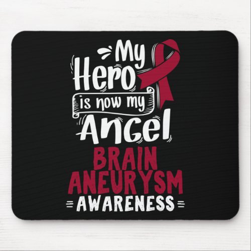 Awareness Ribbon Brain Aneurysm  Mouse Pad