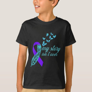 Awareness ribbon - butterflys - suicide prevention T-Shirt