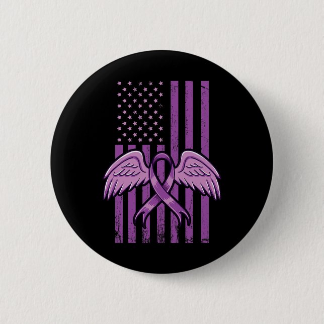Awareness Ribbon Flag 2  Button (Front)