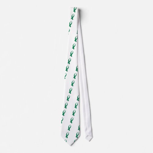 Awareness Ribbon Green Neck Tie