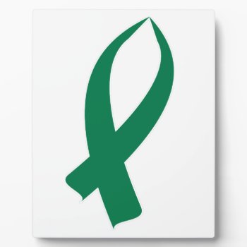 Awareness Ribbon (green) Plaque by BlakCircleGirl at Zazzle