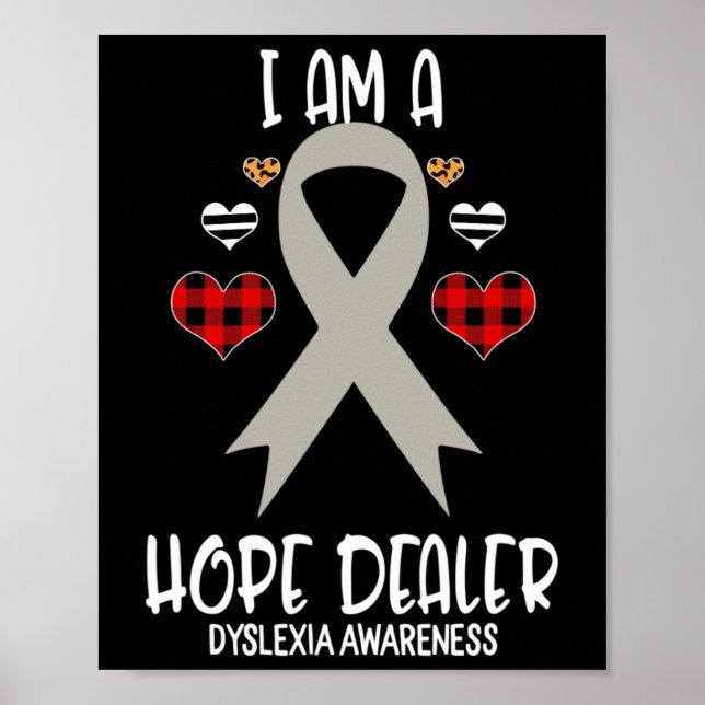 Awareness Ribbon I Am A Hope Dealer Leopard Christ Poster (Front)