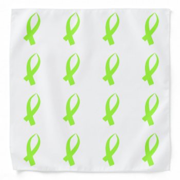 Awareness Ribbon (lime Green) Bandana by BlakCircleGirl at Zazzle