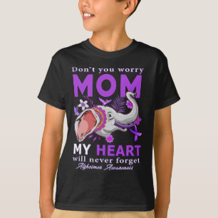 Awareness Ribbon My Heart Will Never Forget Mom T-Shirt