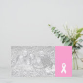 Awareness Ribbon on Pink (Standing Front)