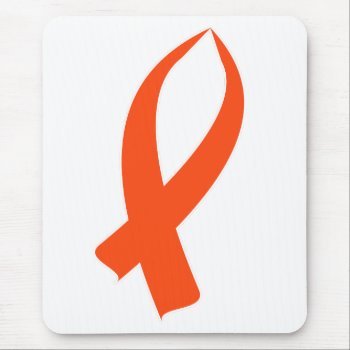 Awareness Ribbon (orange) Mouse Pad by BlakCircleGirl at Zazzle